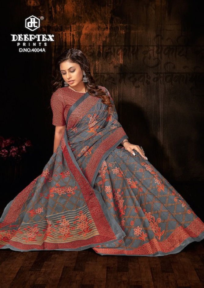 Deeptex Mother Queen 4 Printed Sarees Catalog
